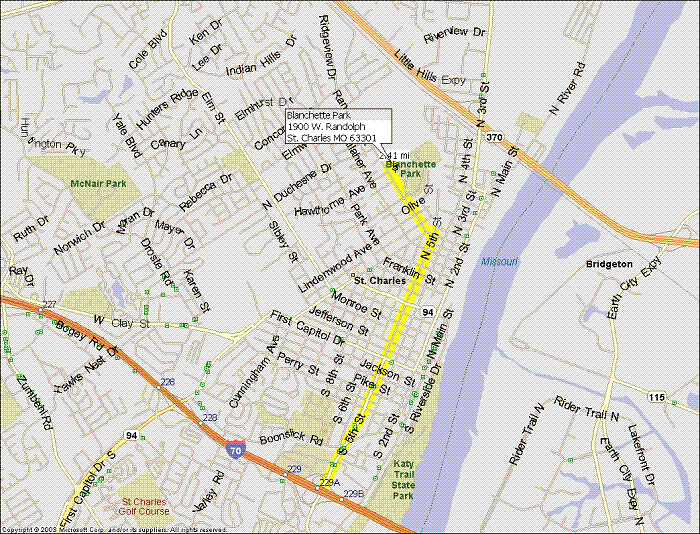 Blanchette Park Map